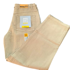 Boom-X Vintage Thick Khaki Tan Jeans Size 2XL X 20